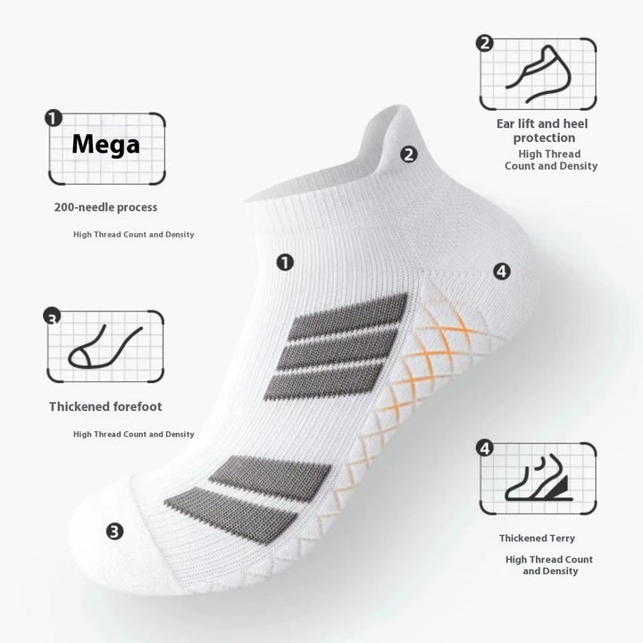 Ten pairs of white ankle sports socks