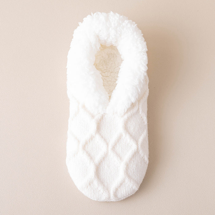 Snugleigh Plush Lined Slipper Socks with Grip Dots