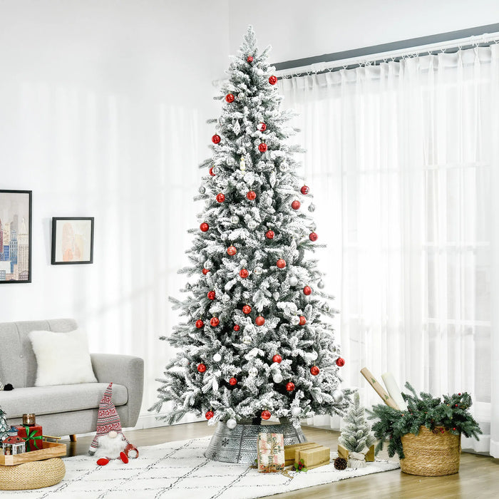 Snugleigh Snow-Flocked Deodar Pine Christmas Tree, 9ft Unlit
