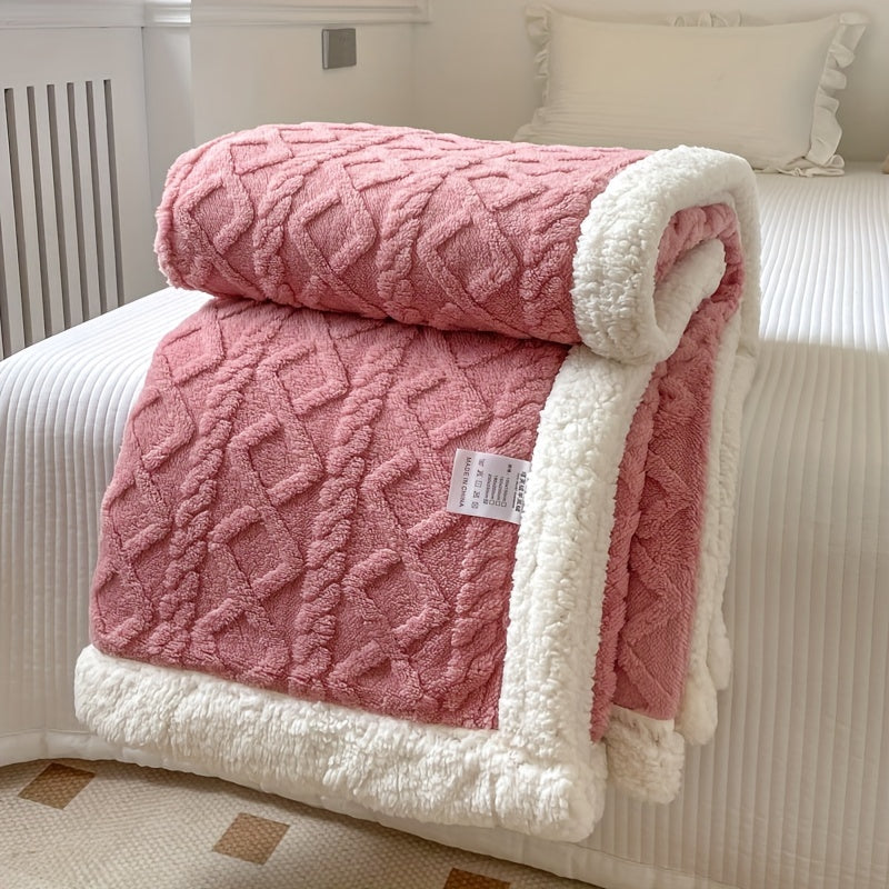 CozyNest - Reversible Fleece Blanket for Fall and Winter