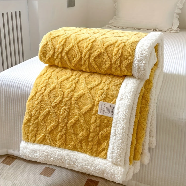 CozyNest - Reversible Fleece Blanket for Fall and Winter