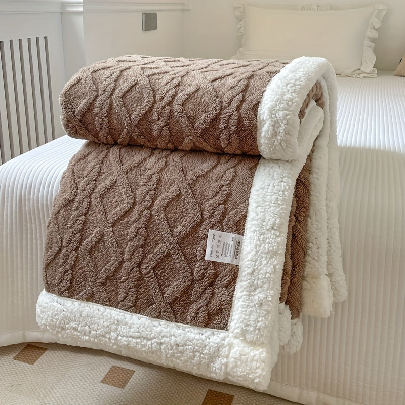 CozyNest - Reversible Fleece Blanket for Fall and Winter