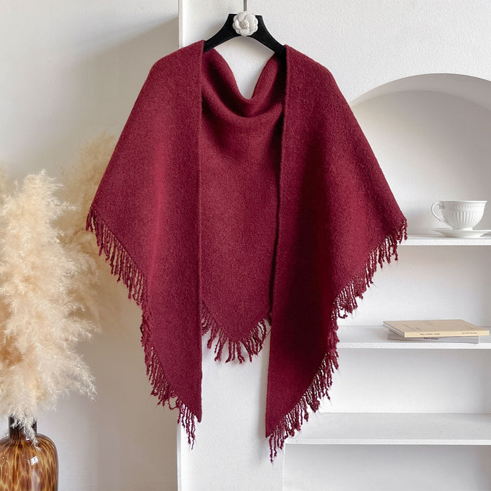 Snugleigh Fringed Knit Scarf and Shoulder Wrap, 180 x 60 cm