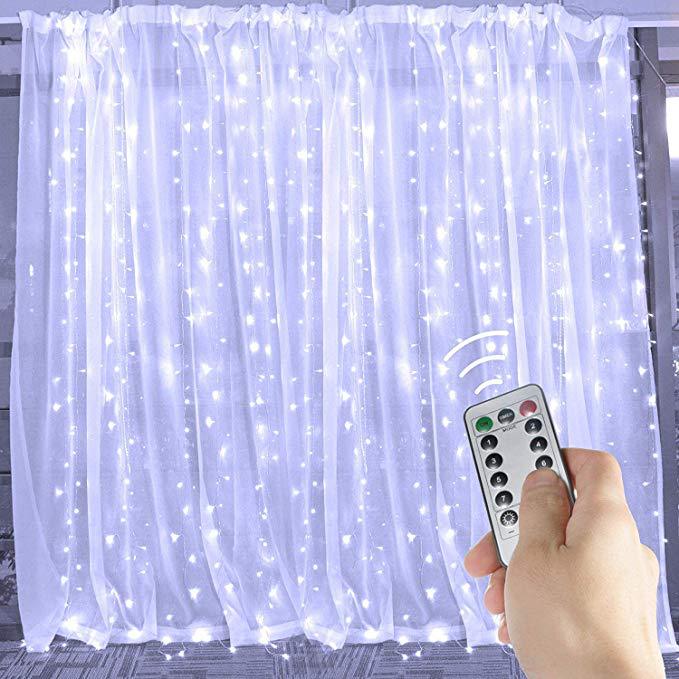 LED Curtain Fairy Lights USB With Remote Control Window