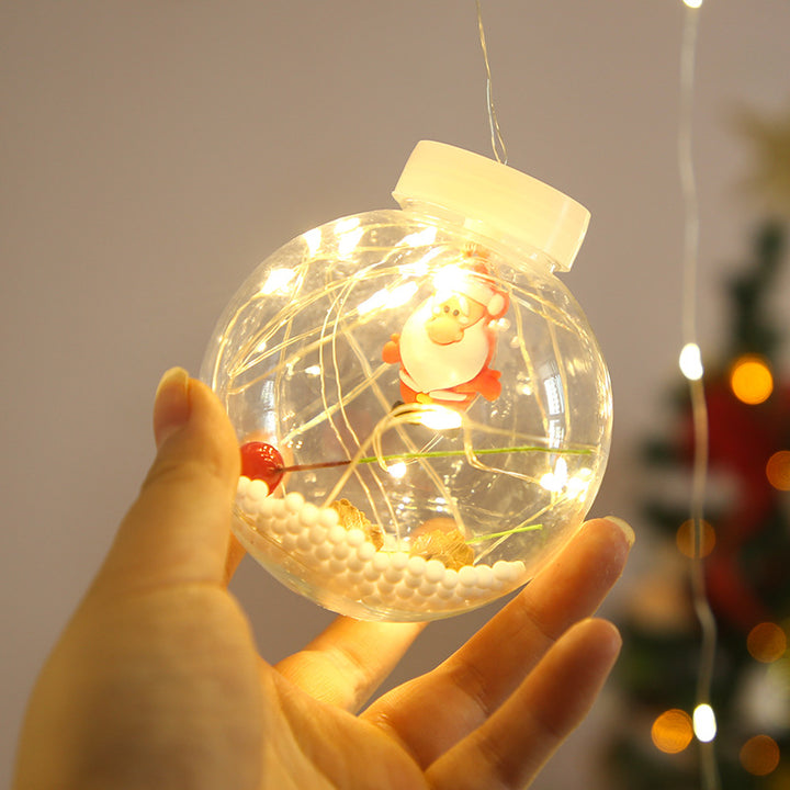 Christmas Curtain LED Fairy Lights Santa Gift Tree Designs
