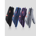 Fleece-lined touchscreen winter gloves with zip cuff