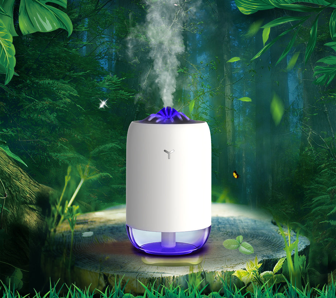 Magic Flame Humidifier And Mini Aroma Diffuser For Desk Or Car