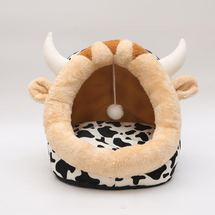 Cat Bed Indoor Soft Cat House With Removable Washable Cushion