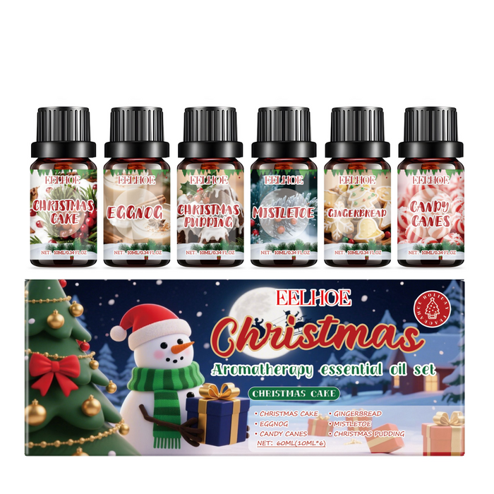 Snugleigh Christmas Fragrance Oil Gift Set, 6 Festive Scents