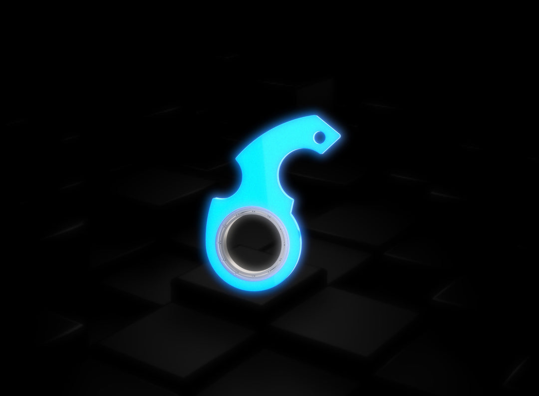 Fidget spinner keyring on set of keys