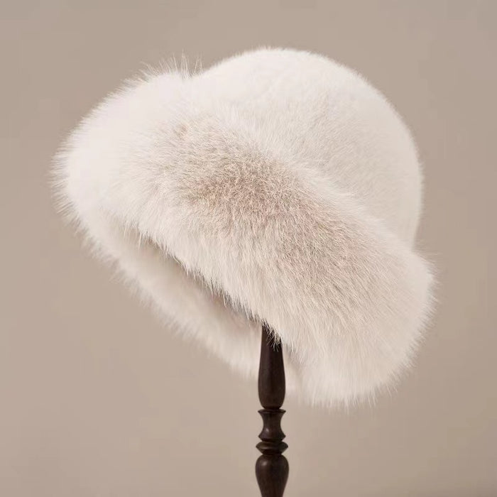 Snugleigh Faux Fur Cossack Hat with Rolled Brim