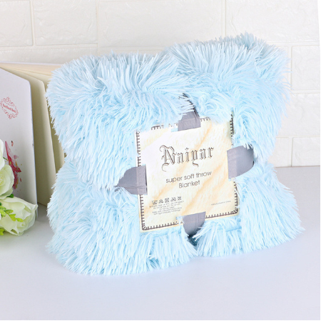 Shaggy Faux Fur Sherpa Throw Blanket, Super Soft and Warm