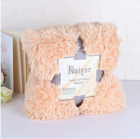Shaggy Faux Fur Sherpa Throw Blanket, Super Soft and Warm