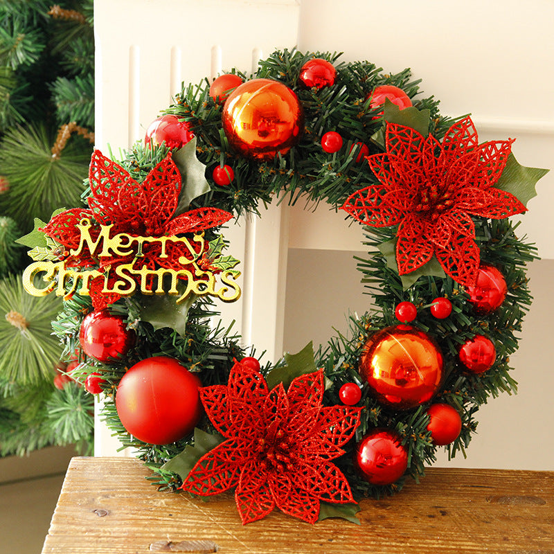 Christmas Wreath 30cm Multicolour Door Decoration