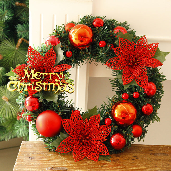 Christmas Wreath 30cm Multicolour Door Decoration