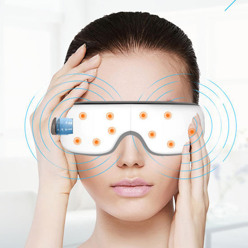 Foldable eye massager with Bluetooth