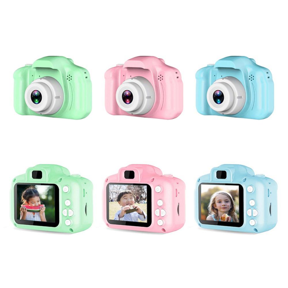 Small kids camera with screen in hand