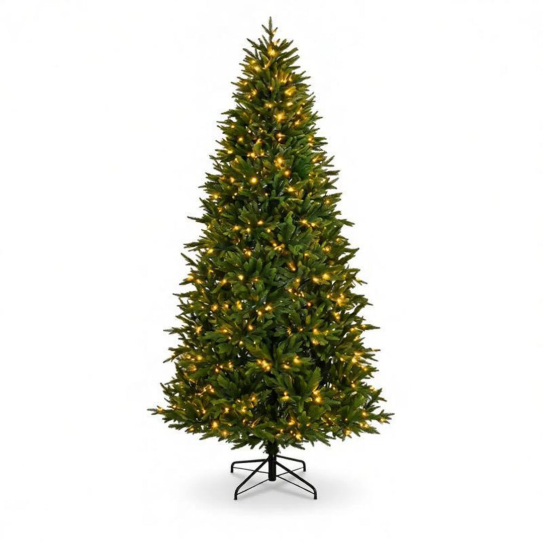 Tall pre-lit tree with remote control