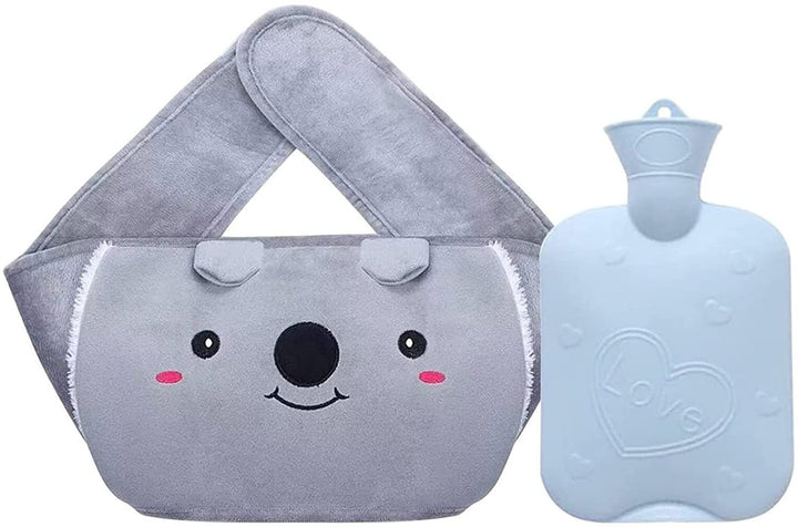 Large Animal Hot Water Bottle Belt With Washable Cloth Cover
