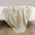 Snugleigh™ Herringbone Knit Throw Blanket with Tassels