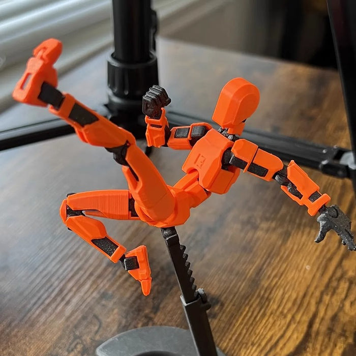 Snugleigh 3D-printed poseable robot figure with accessories