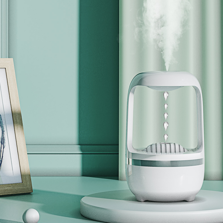 Anti Gravity Water Drop Humidifier 500ml For Office And Bedroom