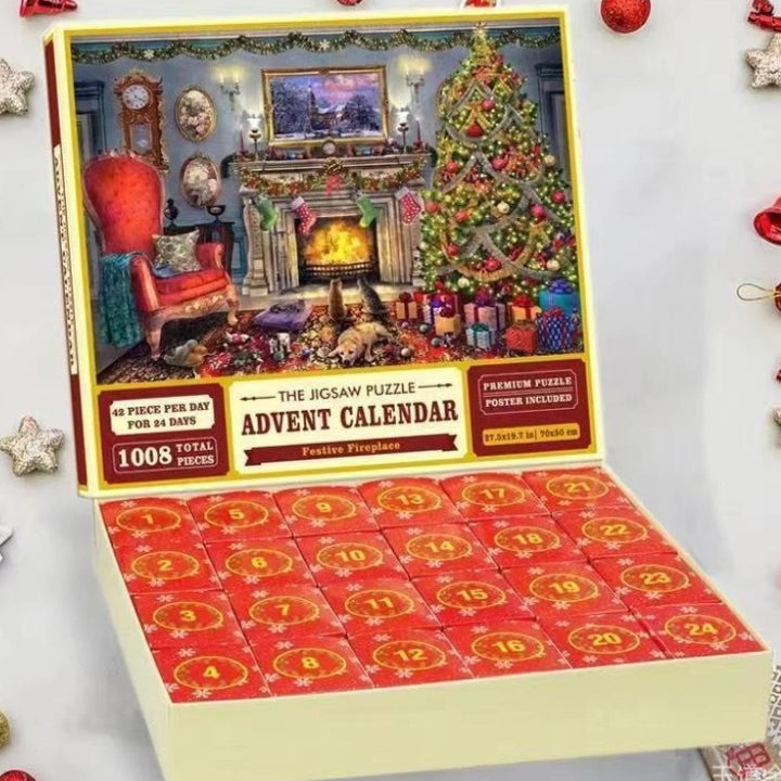 Christmas jigsaw puzzle advent calendar boxes