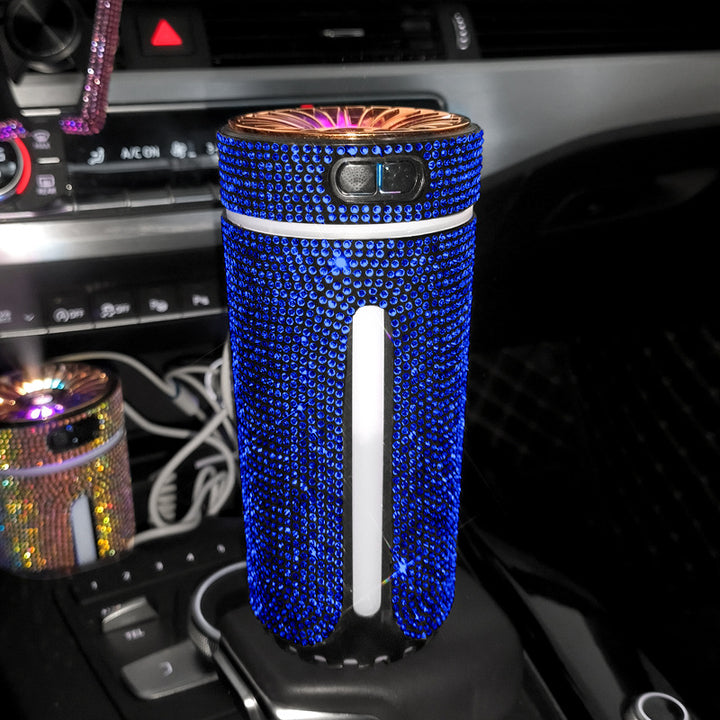 Rhinestone car diffuser in cup holder