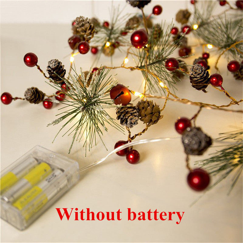 Pine Cone Star LED String Lights 2m Warm White