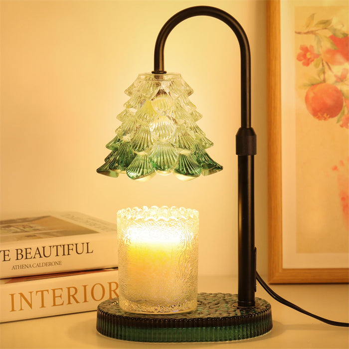 Snugleigh Candle warmer lamp with timer and dimmer, green tree design