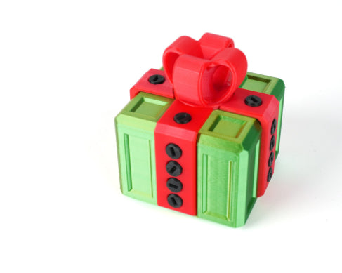 3D-printed prank gift box with screws