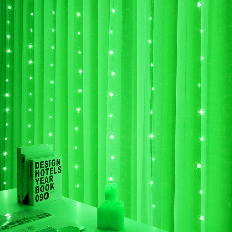 LED Curtain Fairy Lights USB With Remote Control Window