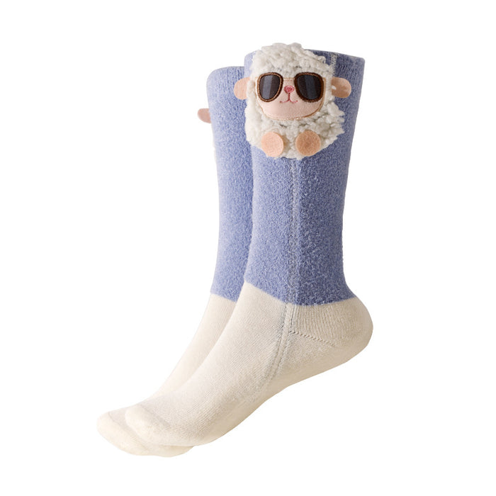 Snugleigh Heated Cartoon Socks with Rechargeable Battery Packs