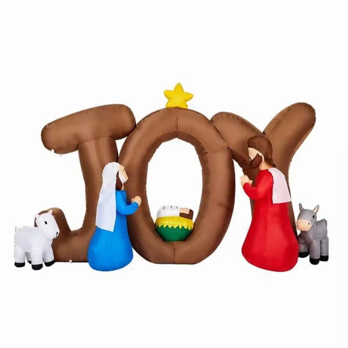 Snugleigh Inflatable Nativity Scene with Giant JOY Letters