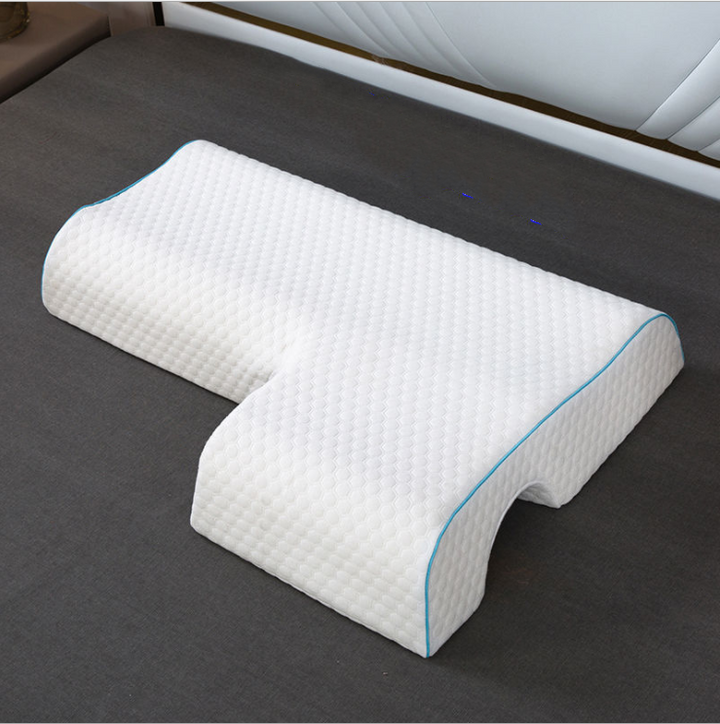 Arched couples memory foam pillow