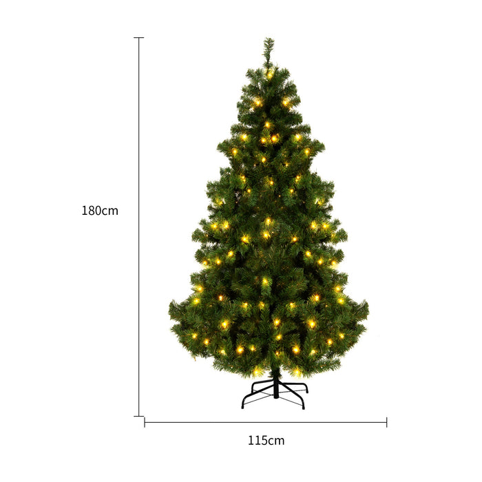 Snugleigh Artificial Christmas Tree, Pre-Lit Snow or Green Berry