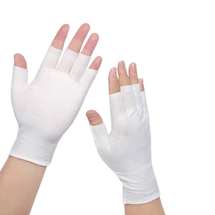 Snugleigh Thin Cotton Half-Finger Gloves, 5 or 2 Fingertips Open