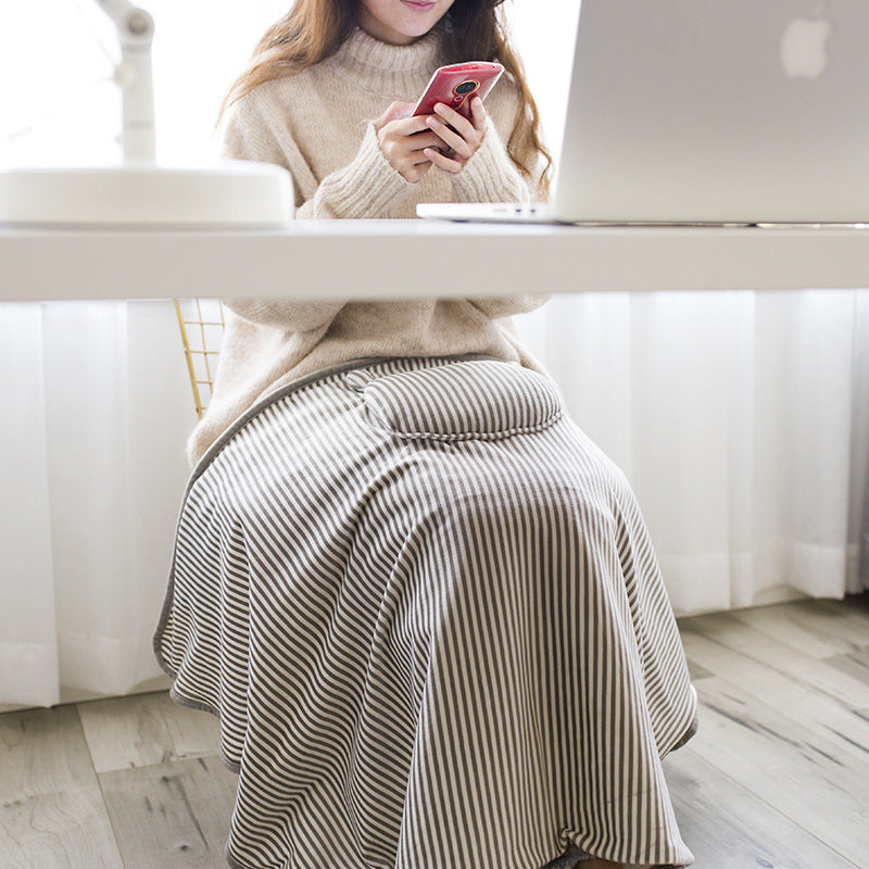 Multifunctional Plush USB Heated Blanket For Knees And Shoulders