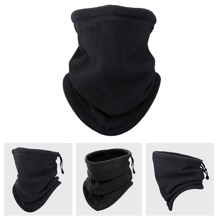 Snugleigh Fleece neck warmer with drawstring for skiing and cycling