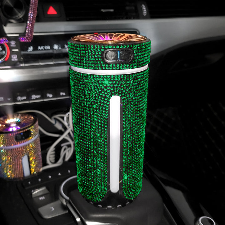 Rhinestone car diffuser in cup holder