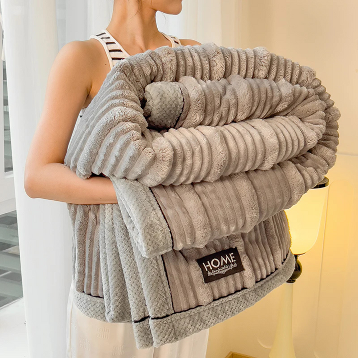 Warm Plush Winter Blanket for Bed &amp; Sofa
