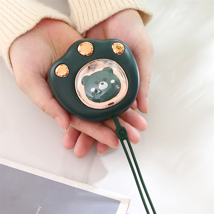 Cat-paw rechargeable hand warmer in hand