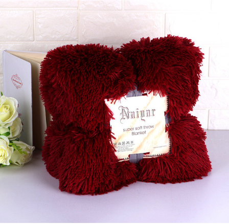 Shaggy Faux Fur Sherpa Throw Blanket, Super Soft and Warm