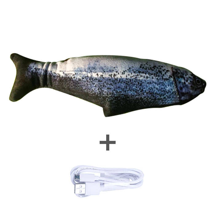 Snugleigh Flopping fish cat toy that wiggles at a touch
