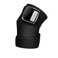 Black heated vibration knee wrap