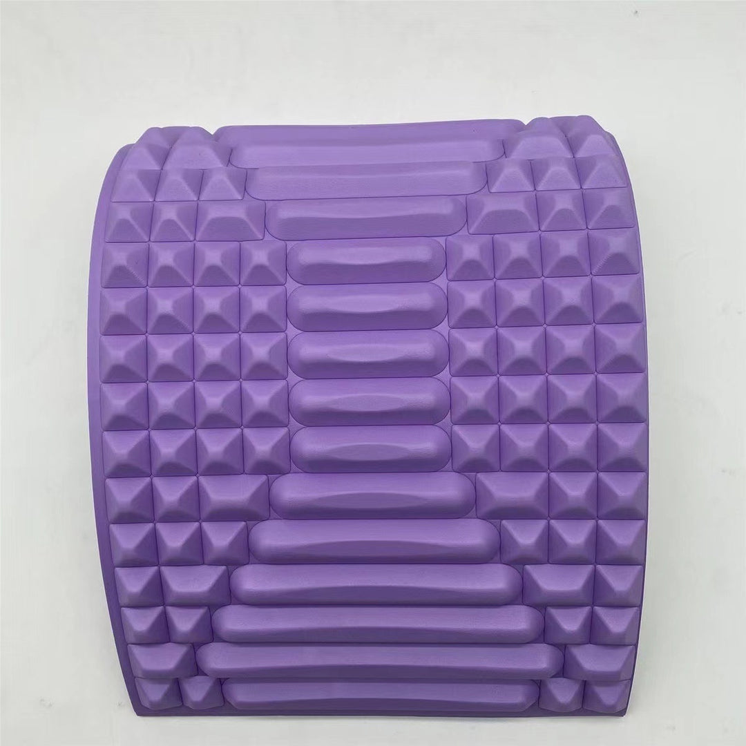 Arched foam back stretcher with ridges