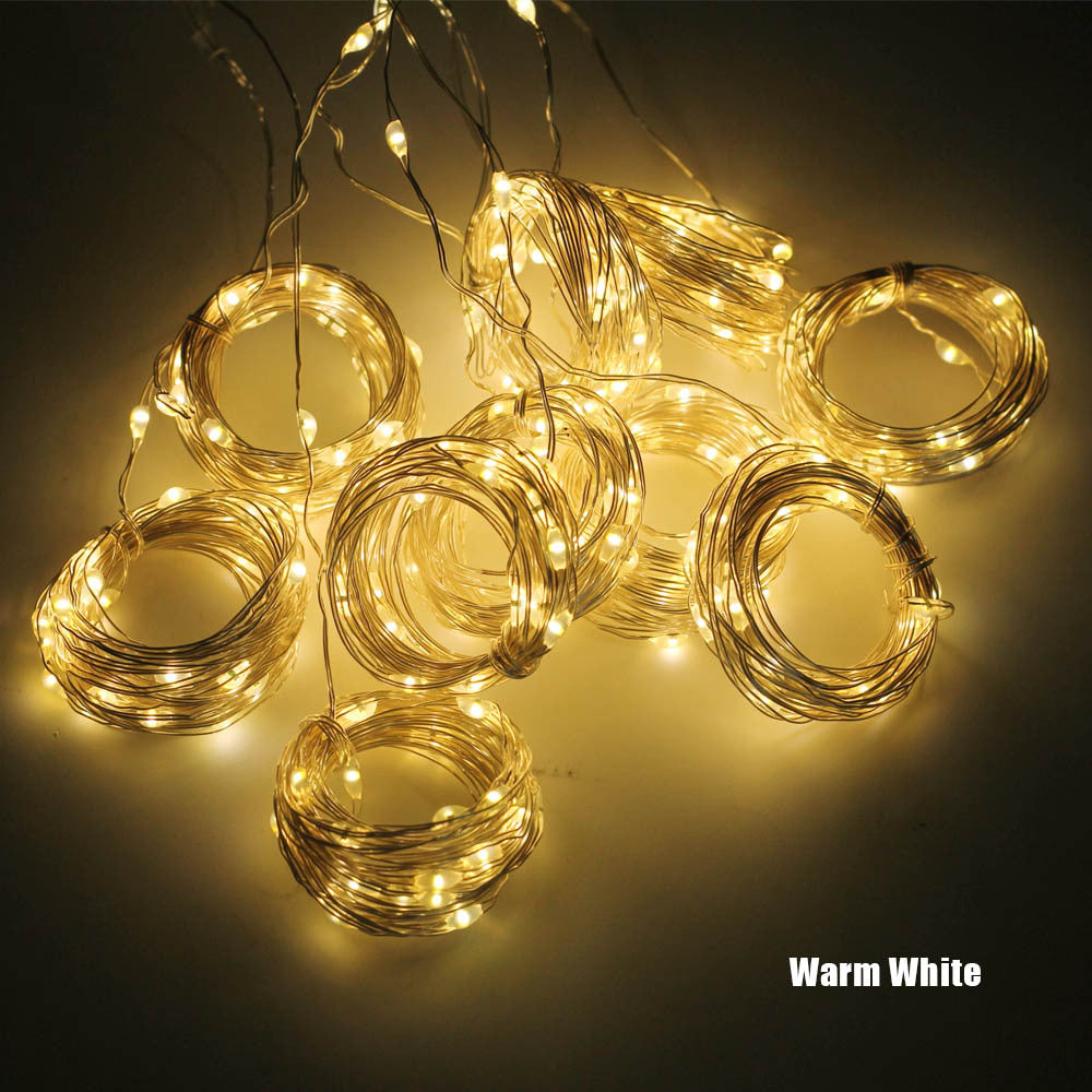 LED Curtain Fairy Lights USB With Remote Control Window
