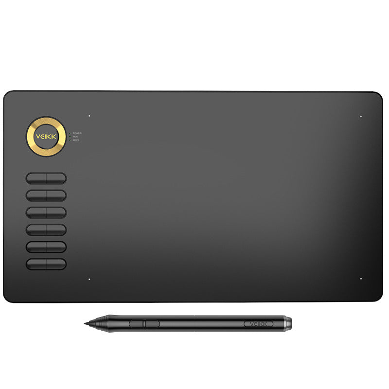 Graphics drawing tablet with stylus and pen stand