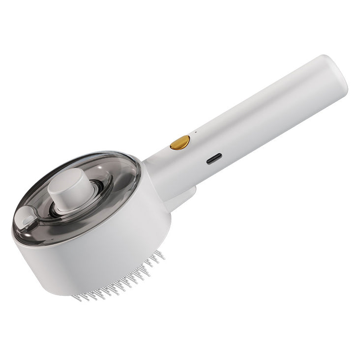 Pet spray grooming brush with mist
