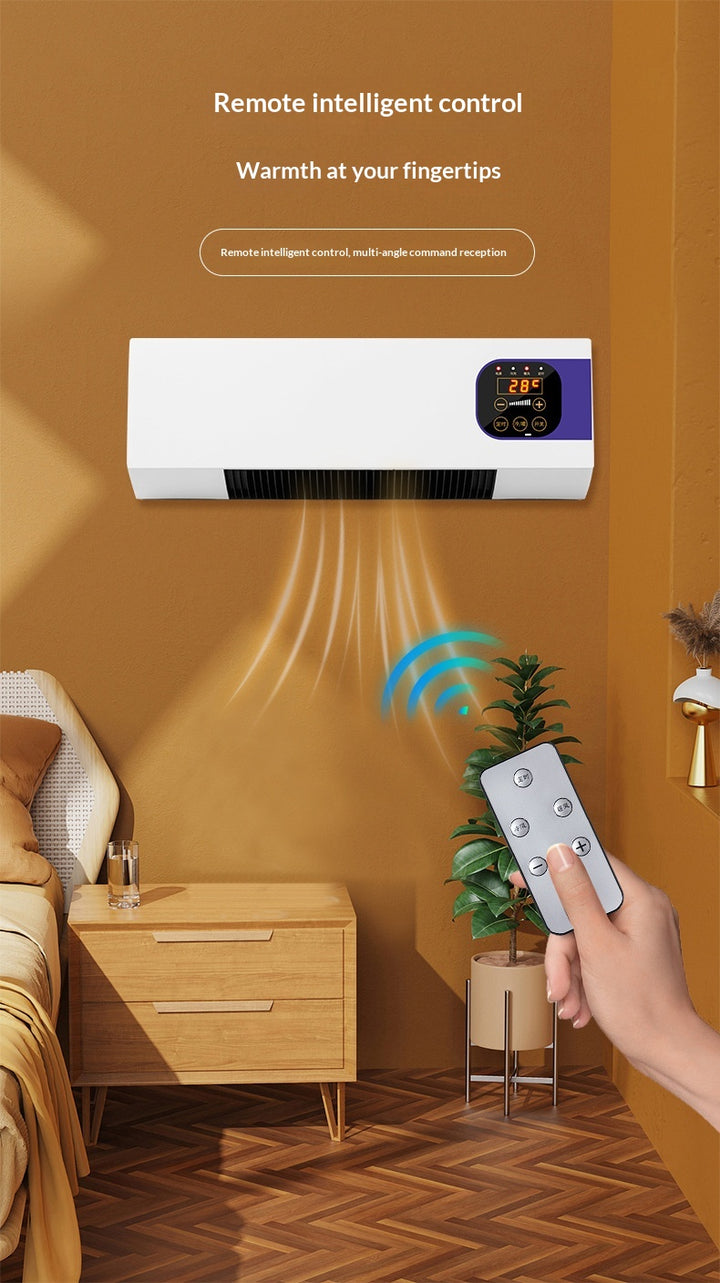Slim graphene wall heater with touch display